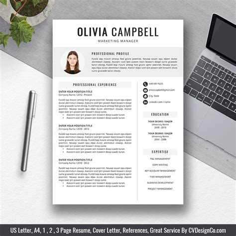 Although we create a one page cv in this video, you can extend this to a two pager depending on how much relavent content you can put on the cv. Best Selling Office Word Resume / CV Templates, Cover ...
