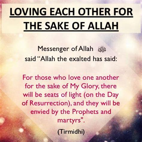 The Status Of Two Who Love One Another For The Sake Of Allah