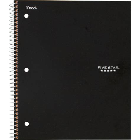 Five Star College Ruled 1 Subject Notebook Memo Subject Notebooks