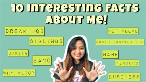 10 Interesting Facts About Me Youtube