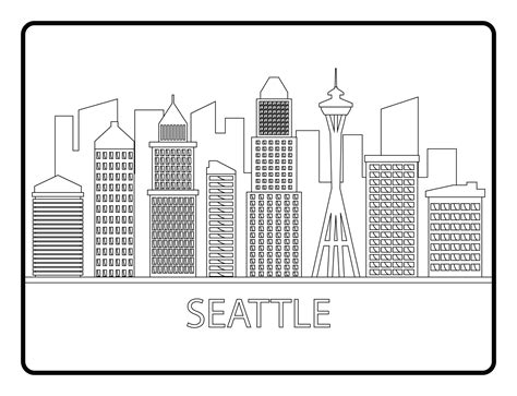 Free Skyline Umriss Von Seattle 16778951 Png With Transparent Background