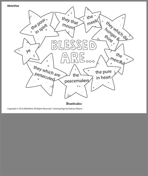 The Beatitudes Coloring Page For Kids Coloring Pages