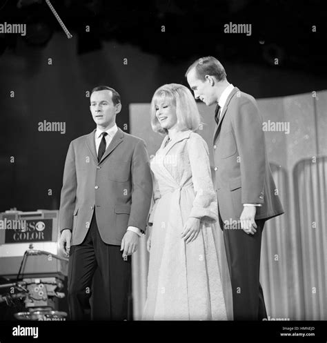 Tom Smothers Dick Smothers And Barbara Eden On The Smothers Brothers