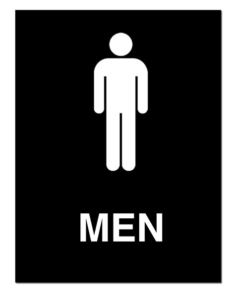 Gents Restroom Sign Printable Clip Art Library