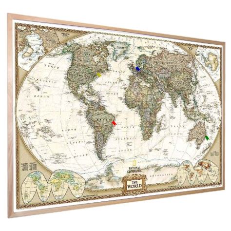 World Map Pin Board Uk