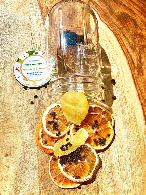 immune booster infuse your booze jar diy cocktail alcohol etsy