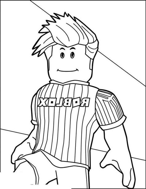 Roblox Character Coloring Page In Cute Coloring Pages Coloring