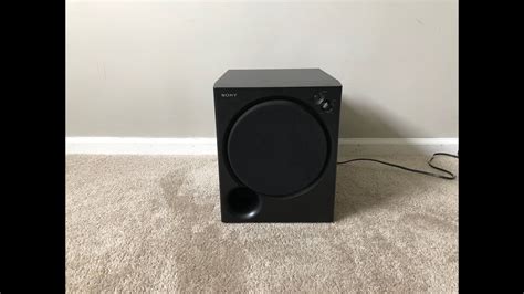 Sony Sa Wmsp75 Home Theater Powered Active Subwoofer Youtube