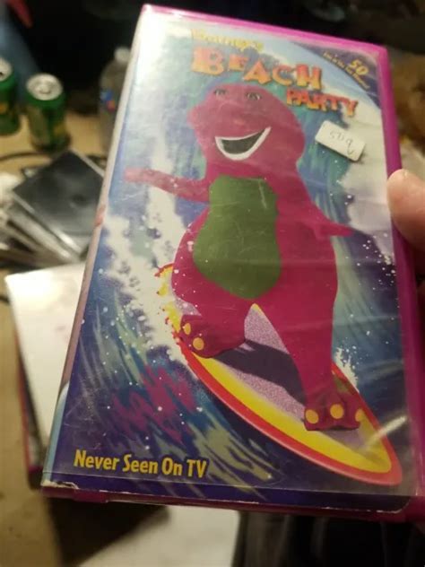 Barney And Friends Beach Party Vhs Video Tape Sing Along Songs Vintage