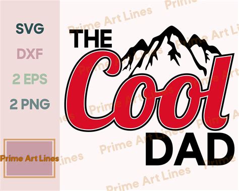 The Cool Dad Svg Best Dad Ever Svg Dad Svg Fathers Day Etsy Uk