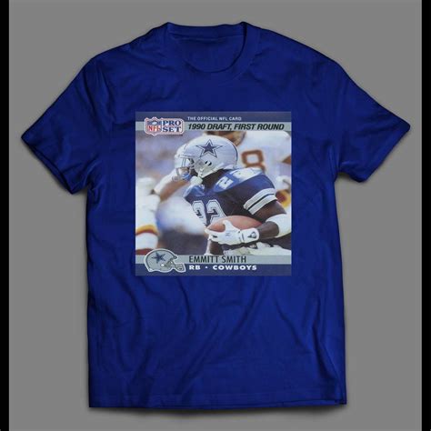 Not emmitts best rookie card but definitely a cornerstone card in any football card collectors set. Emmitt Smith 1990 Pro Set 685 Rookie Card Football Shirt
