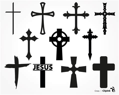 Cross svg, Cross clipart, silhouette | svg, png, eps, dxf, pdf