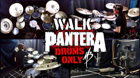 pantera walk drums only mbdrums youtube