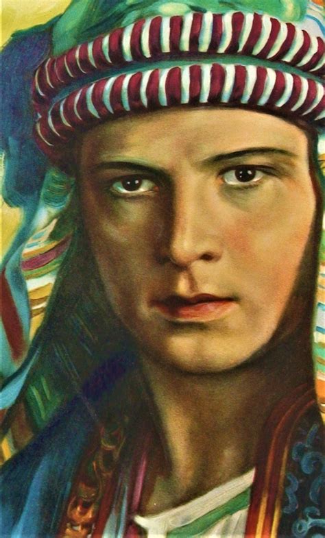 Rudolph Valentino The Sheik 1921 On The Cover Of Motion Picture