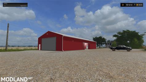 Red Siding Machine Shed 100x50 Functional V 10 Fs 17
