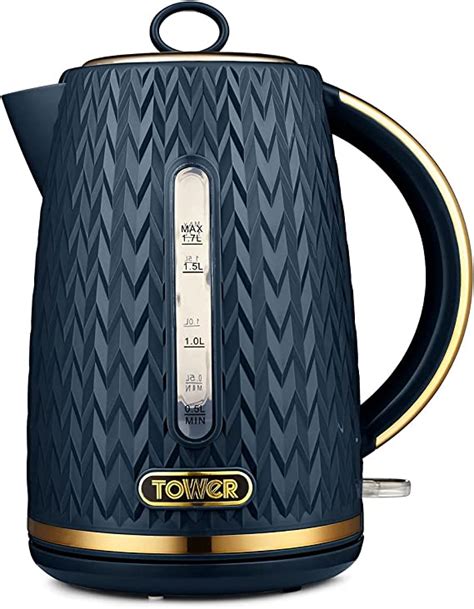 Tower T10052mnb Empire 17 Litre Kettle With Rapid Boil Removable