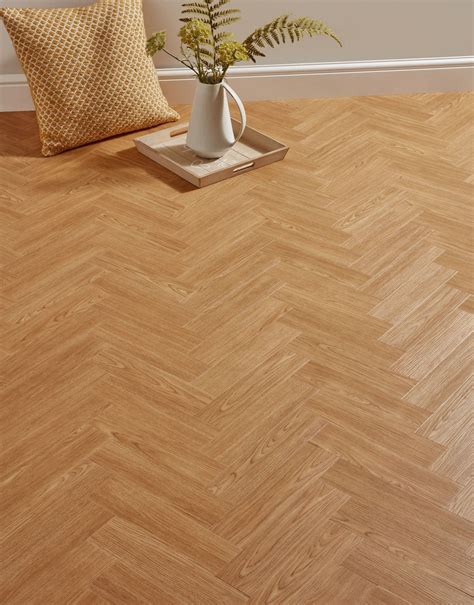 Classic Herringbone Natural Oak Lvt Flooring Lvt Flooring Direct