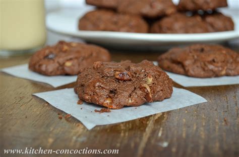 Chocolate Turtle Cookies Kitchen Concoctions