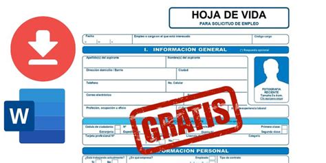 Formato Hoja De Vida Minerva 1003 Para Descargar Gratis