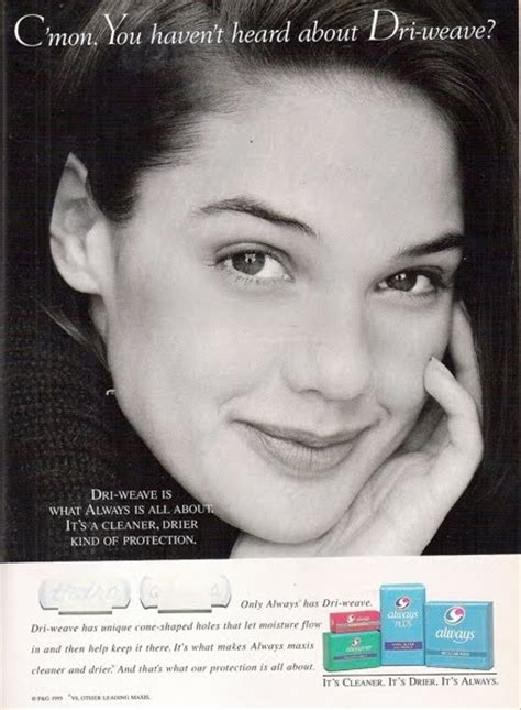Womans Day Ads From The 90s Always Ad From 1990s
