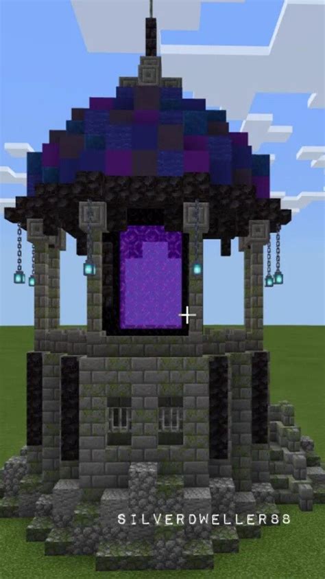 Nether Portal With Room Minecraft Architecture Minecraft Projects