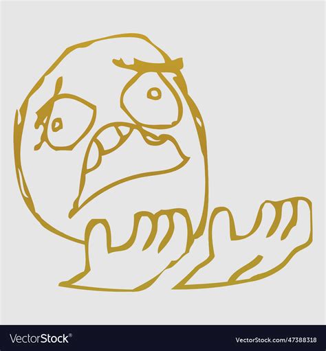 Internet Meme Trollface Design Royalty Free Vector Image