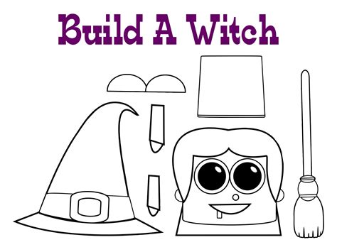 Printable Halloween Witch Crafts