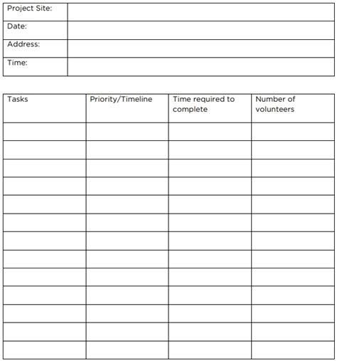 Free Project Task List Template Excel Word Pdf Excel Tmp
