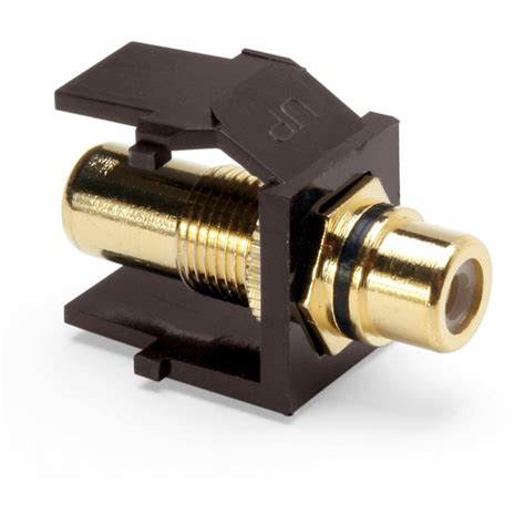 Leviton 40830 Bbe Quickport Rca Gold Plated Connector With