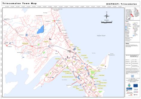 Sri Lanka Trincomalee Town Map As Of 20 Oct 2008 Sri Lanka Reliefweb