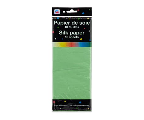 Silk Paper 10 Units Green Pjc Silk Paper Jean Coutu