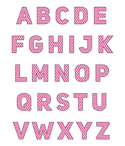 Pink Alphabet Letters Printable Printable Word Searches
