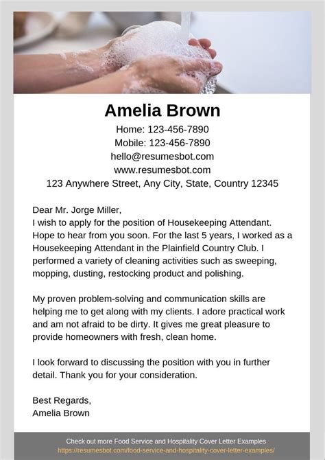 Housekeeping Cover Letter Samples And Templates Pdfword 2024 Rb
