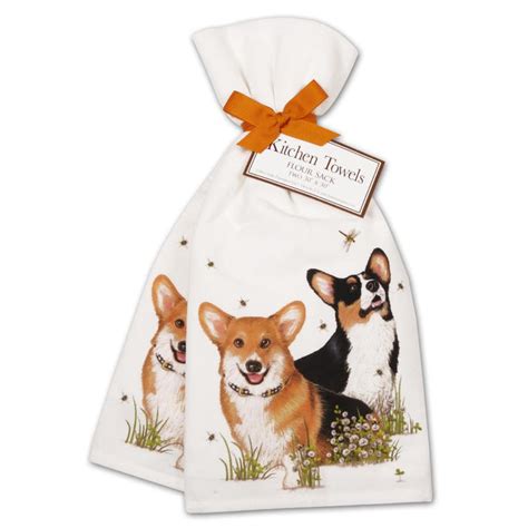 Corgi Pals Kitchen Towels Set Of 2 — Horse And Hound Gallery