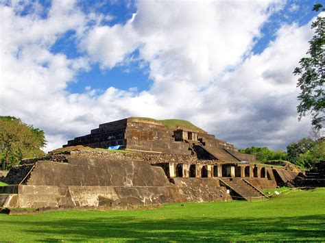Mayan Ruins Of Tazumal In El Salvador Location On The Map