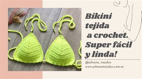 Bikini tejida a crochet Traje de baño corpiño súper rápido y fácil
