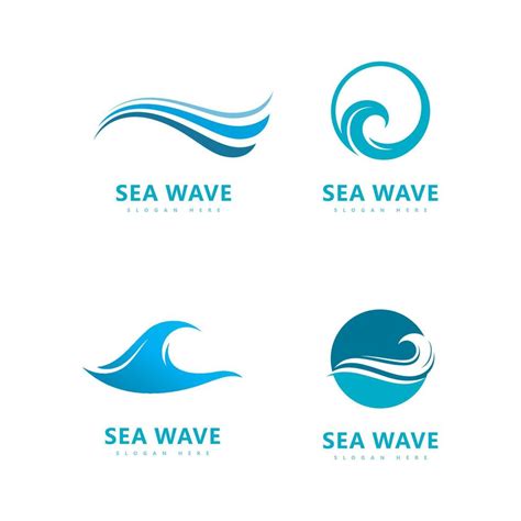 Wave Logo Symbol Water Wave Vector Illustration Design 7318157 Vector