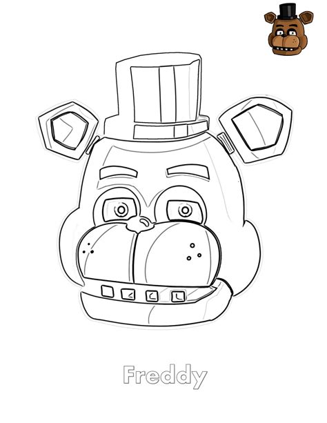 Freddy Face Fnaf Coloring Pages Coloring Cool