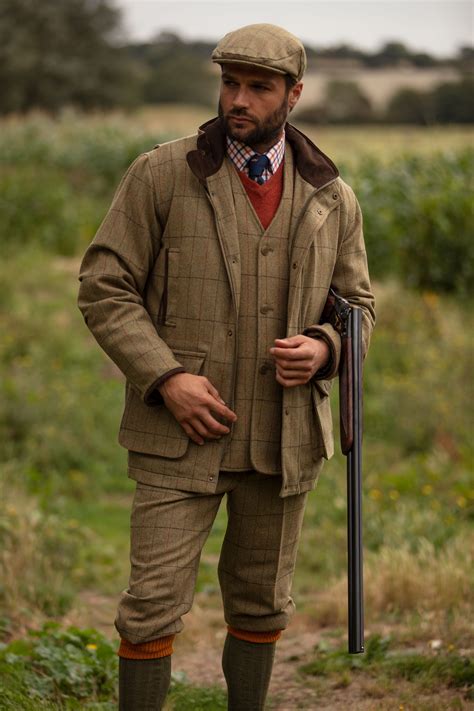 Mens Aw19 Country Collection Elm Tweed Hunting Clothes Mens