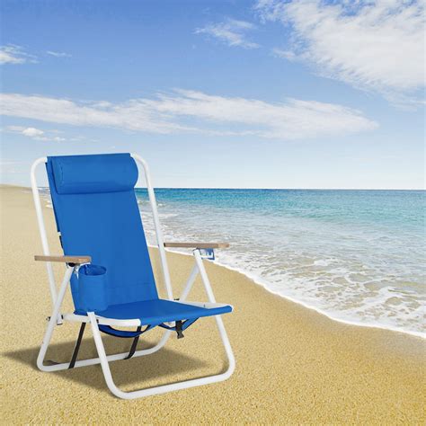 Backpack Beach Chair Folding Beach Lounge Chairs With Cup Holder