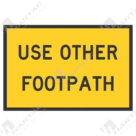 Temporary Signs Use Other Footpath Box Edge Frame Ref Cl 1 Company