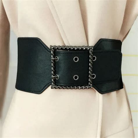 Cetiri Sexy Women Corset Belts Pu Leather Ruffle Dress Peplum Waistband