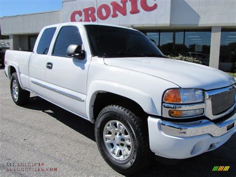 2007 Gmc Sierra 1500 Classic Z71 Extended Cab 4x4 In Summit White Photo