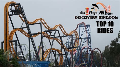 Top 10 Rides At Six Flags Discovery Kingdom Youtube