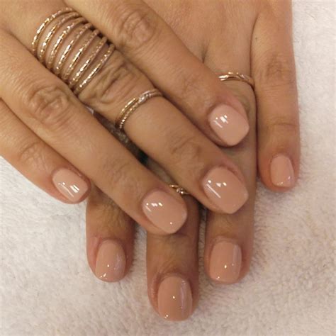 Short Nude Acrylic Nails These Are Perfect For Brides And Bridesmaids