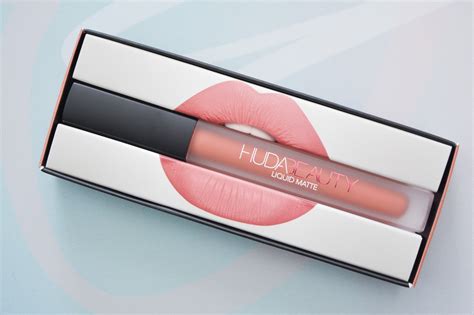 Huda Beauty Liquid Matte Lipstick Bombshell Pink Ivory Makeup