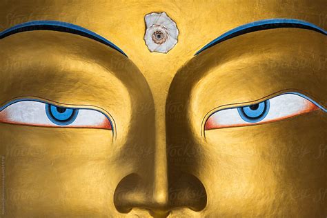 Buddhas Eyes Tibatan Buddhism By Stocksy Contributor Alexander