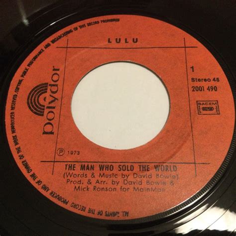 lulu the man who sold the world watch that man 1973 vinyl discogs