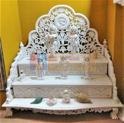 Indoor Carved White Marble Singhasan At Best Price In Mumbai Id
