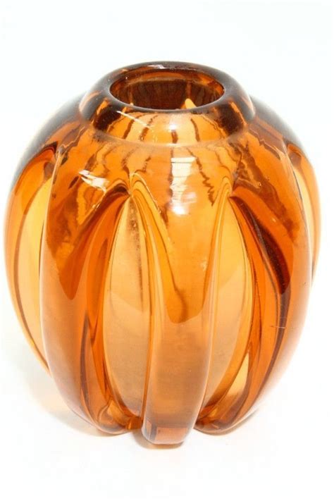 A Schneider Peach Glass Vase Etched To Side Height 19 Cm  French Glass Carter S Price